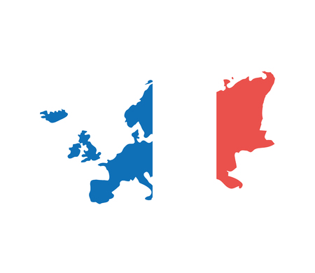 europe geography map location design vector illustrationのイラスト素材
