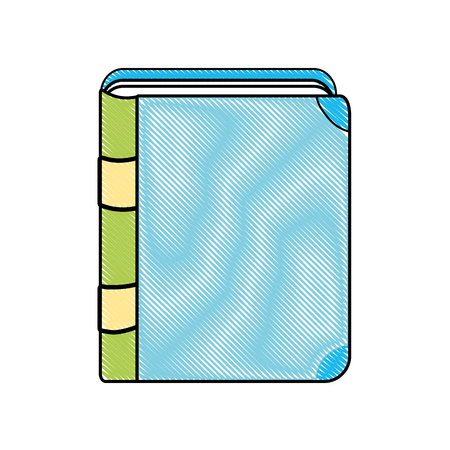doodle education book object to knowledge study vector illustrationのイラスト素材