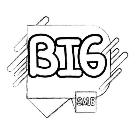 grunge sale special shop fashion label vector illustrationのイラスト素材