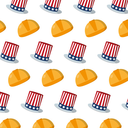 usa hat nation and helmet background vector illustrationのイラスト素材
