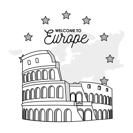 Welcome to europeのイラスト素材