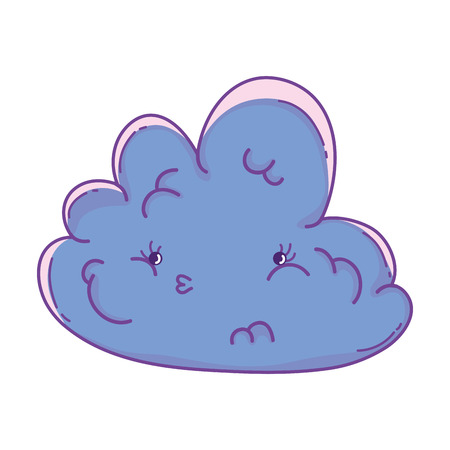 Cute cloud cartoonのイラスト素材