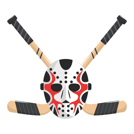 ice hockey cartoonのイラスト素材