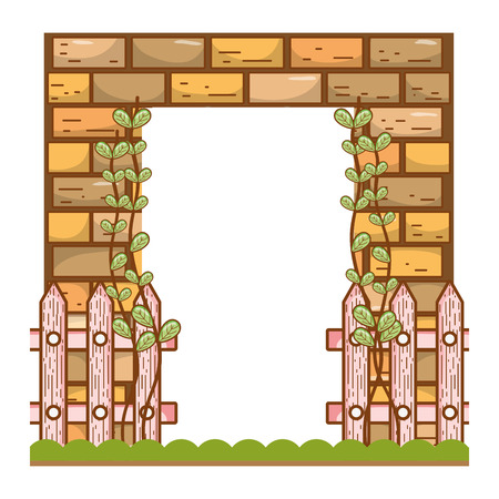 door frame wall brinksのイラスト素材