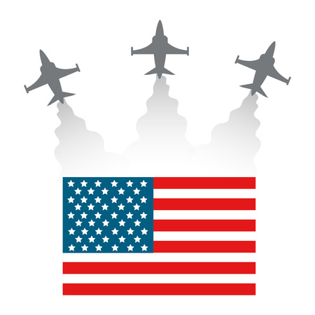 Flag design, United states america usa independence day and country theme Vector illustrationのイラスト素材