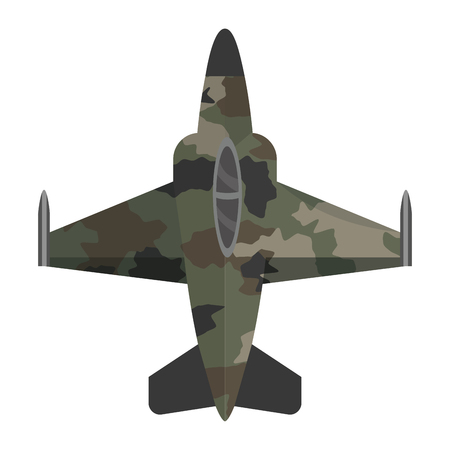 Jet, Concept of military army forces patriotic and american Vector illustrationのイラスト素材