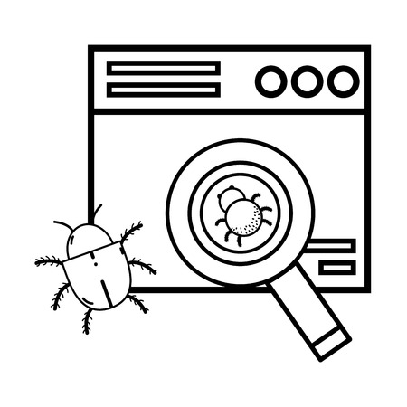 Security system icon set, Warning protection danger web and alert theme Vector illustrationのイラスト素材