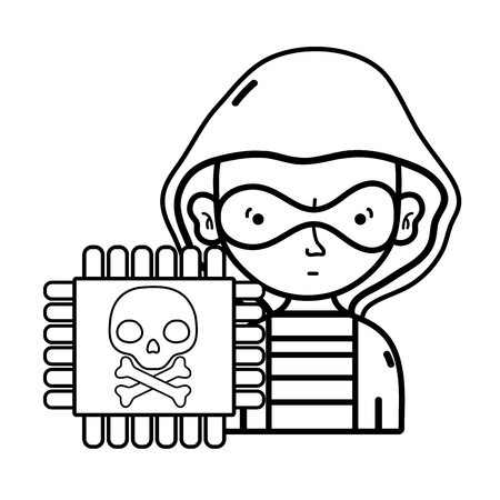 Security system icon set, Warning protection danger web and alert theme Vector illustrationのイラスト素材
