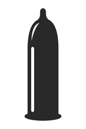 Condom design, Concept of protection sex contraception preservative health and education Vector illustrationのイラスト素材
