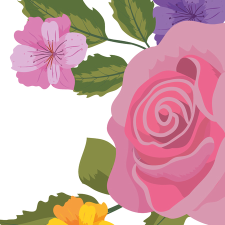 seamless floral pattern cartoon vector illustration graphic designのイラスト素材