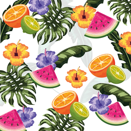 seamless floral pattern cartoon vector illustration graphic designのイラスト素材
