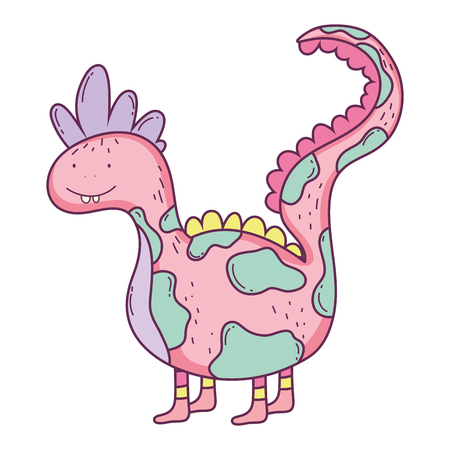 cute dinosaur character icon vector illustration designのイラスト素材