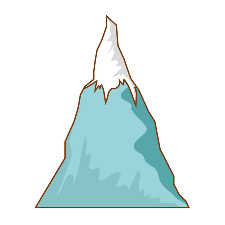 mountain in white background vector illustration graphic designのイラスト素材