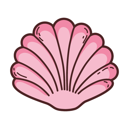 decorative shell isolated icon vector illustration designのイラスト素材