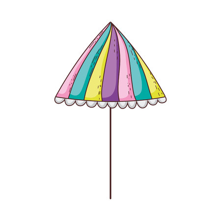cute umbrella isolated icon vector illustration designのイラスト素材