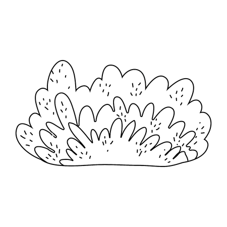 cute fairytale bush icon vector illustration designのイラスト素材