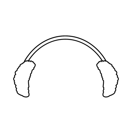 ear cold protection icon vector illustration designのイラスト素材