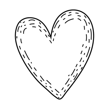 heart love isolated icon vector illustration designのイラスト素材