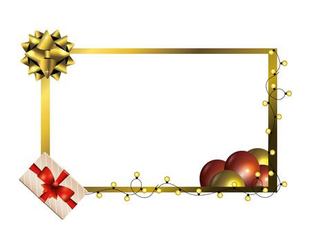 luxury and elegant  golden christmas background cartoon vector illustration graphic designのイラスト素材
