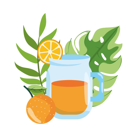 delicious fresh juice glass cartoon vector illustration graphic designのイラスト素材