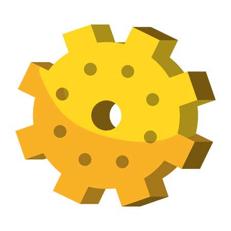 support gear cartoon vector illustration graphic designのイラスト素材