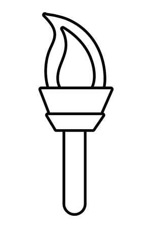 torch symbol isolated vector illustration graphic designのイラスト素材