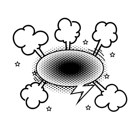 speech bubble pop art style vector illustration designのイラスト素材
