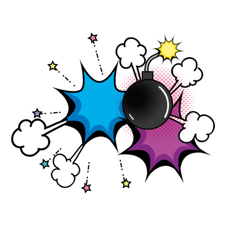 boom pop art style vector illustration designのイラスト素材