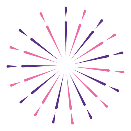 bright fireworks cartoon vector illustration graphic designのイラスト素材