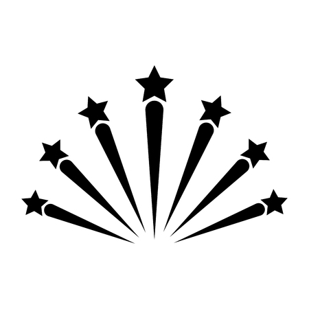 bright fireworks cartoon vector illustration graphic designのイラスト素材