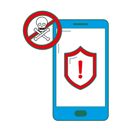security system cartoon vector illustration graphic designのイラスト素材