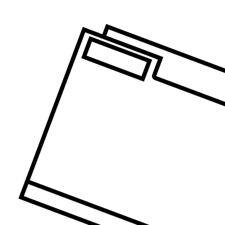 folder with documents cartoonのイラスト素材