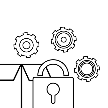 technology computing support cartoonのイラスト素材