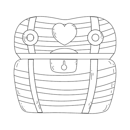 treasure chest isolated icon vector illustration designのイラスト素材