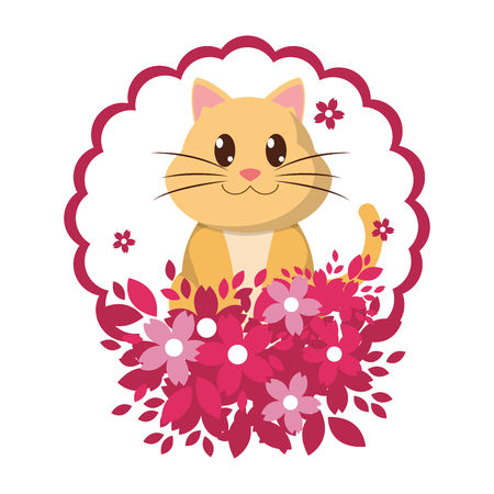 cute animal cartoonのイラスト素材