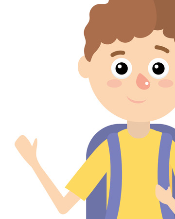 cute child cartoon vector illustration graphic designのイラスト素材