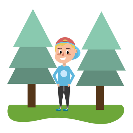 cute child cartoon vector illustration graphic designのイラスト素材