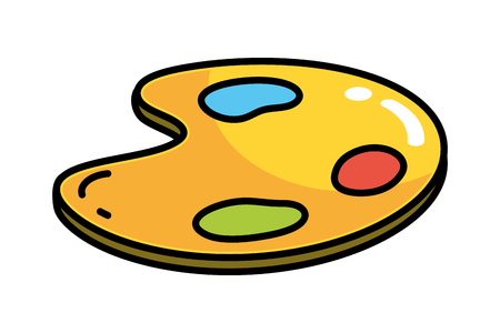paint element cartoon vector illustration graphic designのイラスト素材