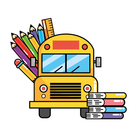 school study element cartoon vector illustration graphic designのイラスト素材