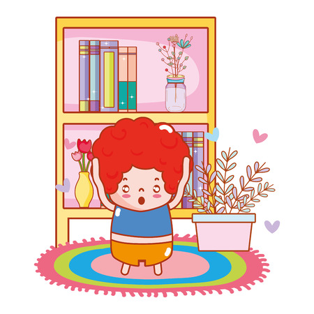 cute child cartoon vector illustration graphic designのイラスト素材