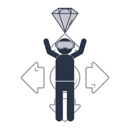 videogame time cartoon vector illustration graphic designのイラスト素材