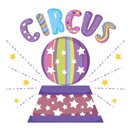 entertainment ball to circus show event vector illustrationのイラスト素材