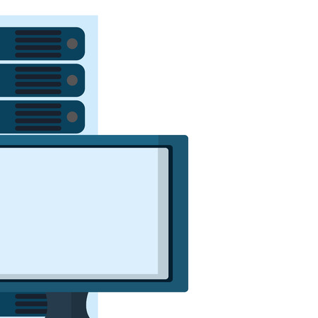 technology computing cartoon vector illustration graphic designのイラスト素材