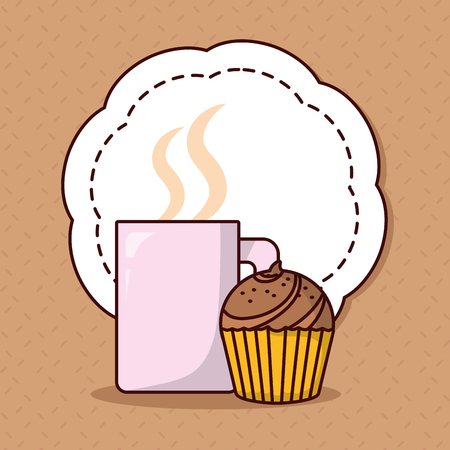 delicious bakery cartoon vector illustration graphic designのイラスト素材
