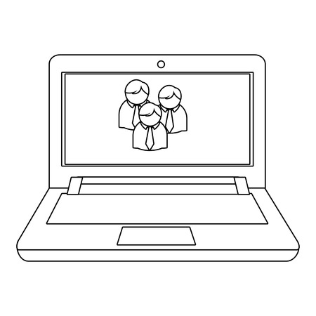 technology computing cartoon vector illustration graphic designのイラスト素材