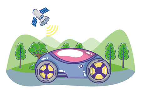 future concept cartoon  vector illustration graphic designのイラスト素材