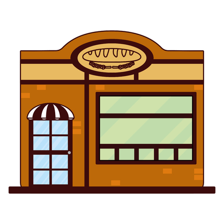 bakery food restaurant cartoon vector illustration graphic designのイラスト素材