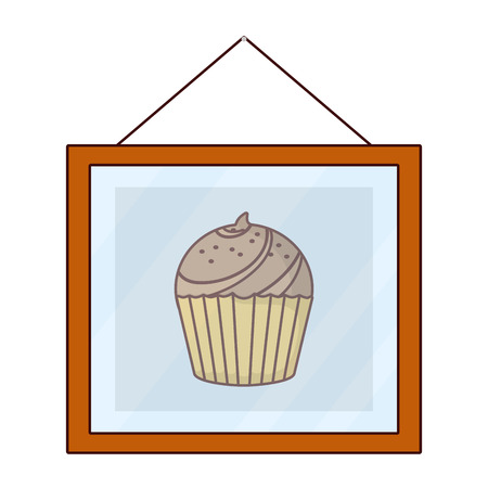 bakery food cartoon vector illustration graphic designのイラスト素材