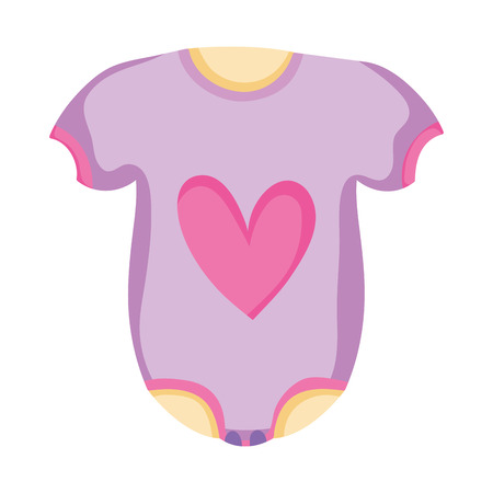 clothes baby with heart vector illustration designのイラスト素材