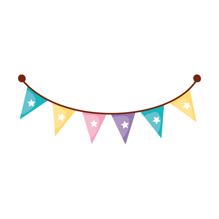 garlands party hanging icon vector illustration designのイラスト素材